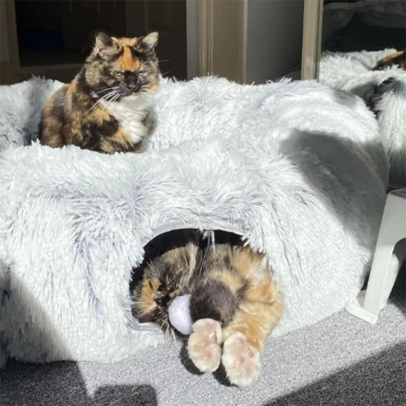 3-In-1 Cat Tunnel Bed - Femi Home